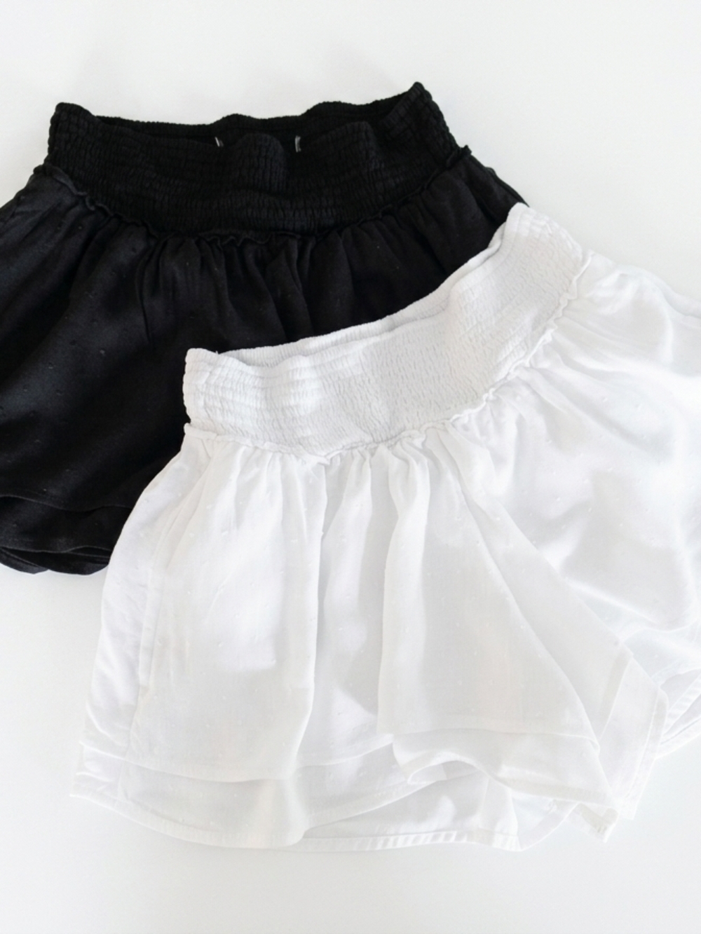 SET OF 2 Hollister "Skirty Skorts" - Black & White - XS